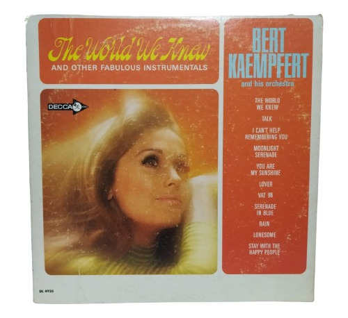 Bert Kaempfert & His Orchestra  The World We Knew , Lp Usa