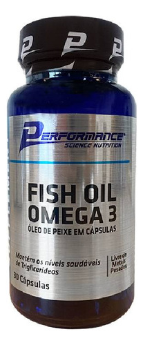 Fish Oil Omega 3 1000mg 30 Softs - Performance Nutrition Sabor Sem Sabor