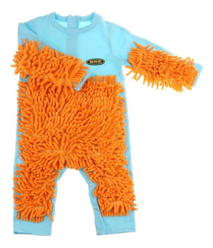 Ropa De Bebé Mop Romper Rastreo Mono Limpieza Traje