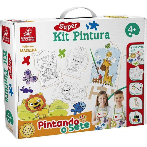 Brinquedo Para Colorir Pintando O Sete Com 04 Telas
