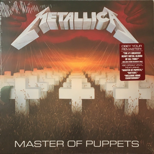 Metallica Master Of Puppets In Europe Nov 2017 Lacrado (Usado)