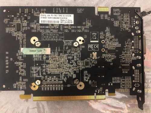 Imagem 2 de 7 de Placa De Vídeo Xfx 8500gt 512mb Ddr2 Semi-nova
