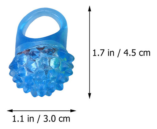 Anillos Led Brillantes Con Forma De Fresa, 8 Unidades, Para