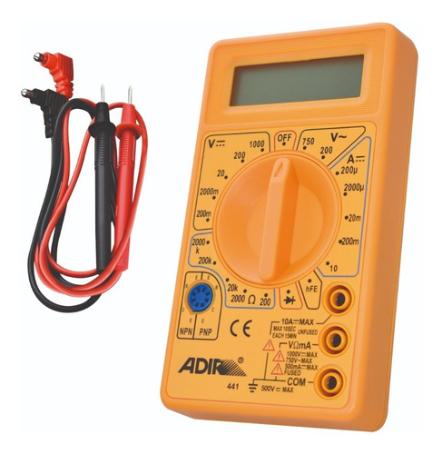 Multimetro Digital Pantalla Digital Adir 441