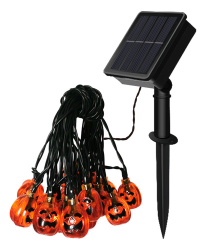 Luces Led For Fiesta De Halloween Linterna Solar De Calabaza