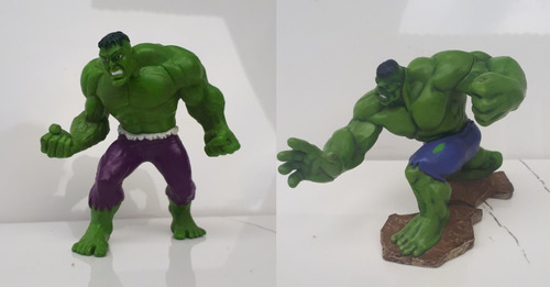 O Incrível Hulk 2009 E 2011 - 2 Bonecos 8 Cm