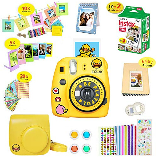 Isosojoy Fujifilm Instax Mini 9 Camara Yellow Toy Instant