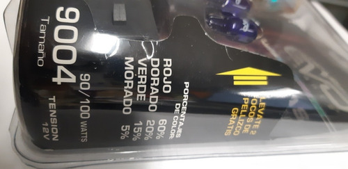 Imagen 3 de 5 de Focos Tipo Xenon Evo Rojo 9004 Spectra Pellizco T10 D Regalo
