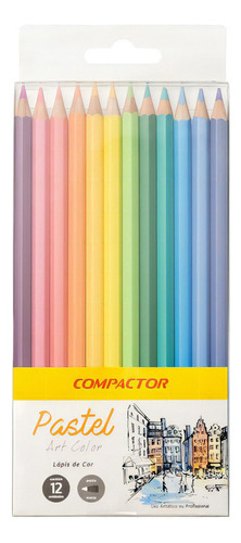 Lápis De Cor Art-color Tom Pastel 12 Cores