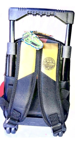 Mochila Rapido Y Furioso 12 Pulgadas Con Carro Rf016 Color Rojo
