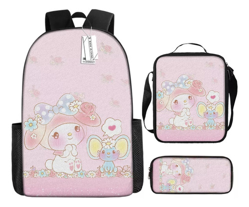 Mochila Escolar Hello Kitty Pupil, Bonita Mochila Infantil D Color H19