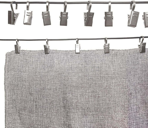 Pinzas Para Cortinas, 120 Piezas, Con Ganchos