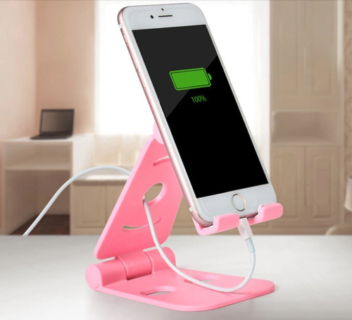 Imagen 9 de 10 de Soporte Atril Celular Apoya Tablet Plegable Base Regulable