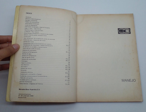 Manual De Usuario Mercedes-benz L-lo-ifu 608 D 1980. (Usado)