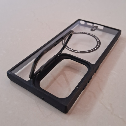 Funda Para Samsung S24 Ultra Apta Magsafe Con Stand De Apoyo Negro