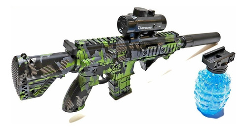 Arminha Blaster Bolinhas Gel Orbs Orbeez Elétrico Verde