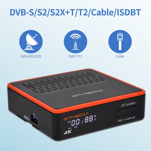 Tv Box Android Para Antena Parabólica E Tv Digital Terrestre