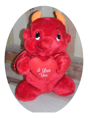 Muñeco Peluche De Diablo Vintage De Los Años 1990s