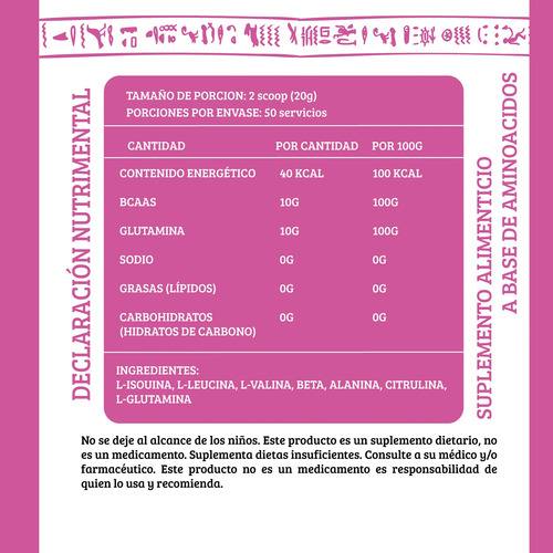 Aminoácidos Bcaas + Glutamina Hathor 1kg Varios Sabores Mango