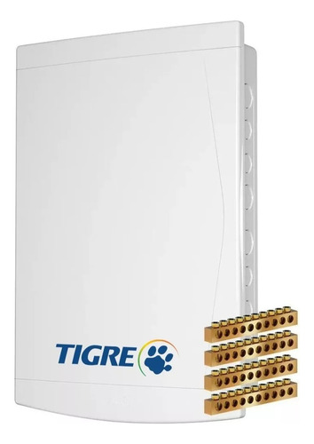 Tigre 27/36 C/barramento  Quadro De Distribuição  Disjuntores 