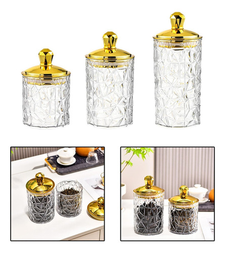 Frascos De Almacenamiento De 3pcs, Botes De Dulces Argyle