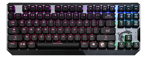 Teclado Gamer Rgb Msi Vigor Gk50 Elite Tkl