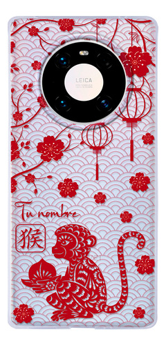 Funda Para Huawei Horóscopo Chino Mono Con Tu Nombre