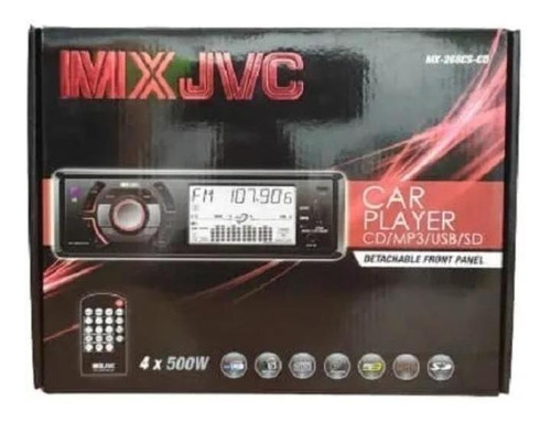 Imagen 3 de 5 de Reproductor Carro Jvc Cd Usb Auxiliar Radio Carita Extraible