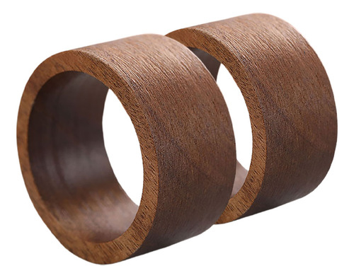 6 Servilleteros De Madera: Mesa De Comedor Redonda Rústica