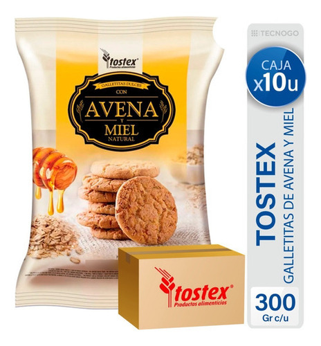 Caja Galletitas Tostex Avena Y Miel Dulce - Mejor Precio