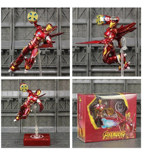 Imagen 2 de 6 de Figura Iron Man Mk50 Con Nanopartes, Infinity War Endgame