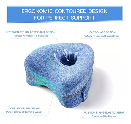 A Almohada De Rodilla Para Dormir De Lado, Cojín Para