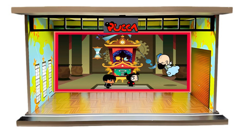 Diorama Escenario Pucca Para Figuras De Colección