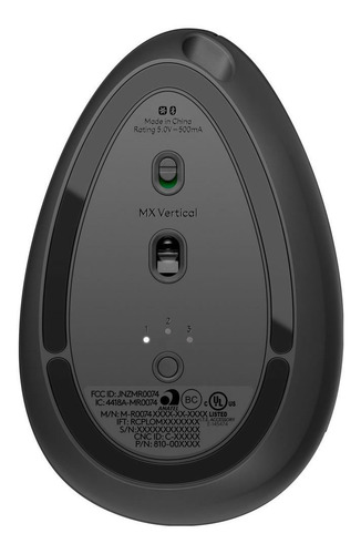 Imagen 5 de 6 de Mouse Logitech Mx Vertical 4000dpi Inalambrico 10mts