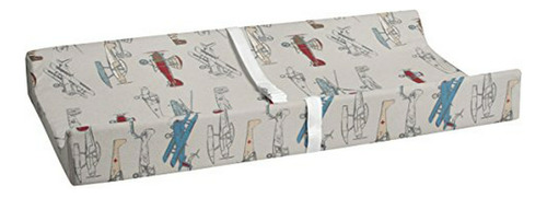 Camb, Colchoneta Cambiador Estampado Aviones, Gris