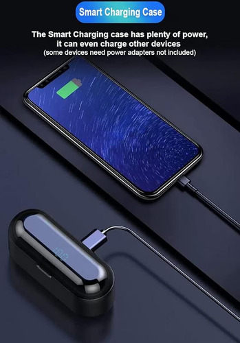 Qy Totalmente Inalámbrico Bluetooth 5.0 Recargable Ipx7 A