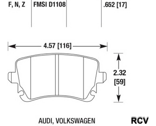 Balatas Disco  Trasera Para Audi A3 Sportback 2.0l 2005