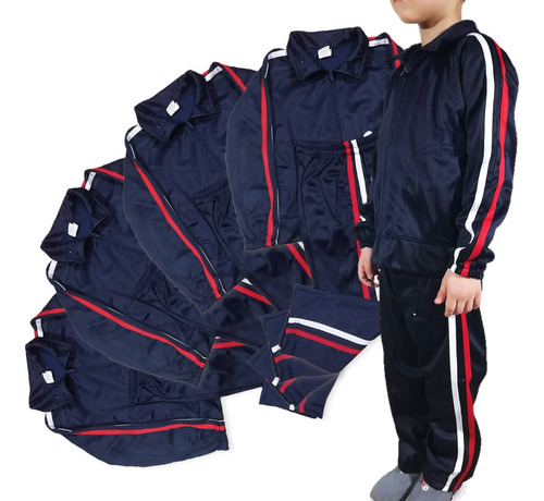 10 Juegos De Pants Escolar Sport Tock Tricolor Tallas 4 A 16