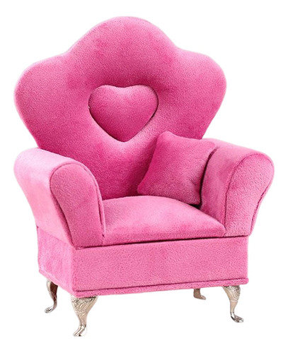Sofá Sofá Joyero Escala 1/6 Muñecas Rosado Rosado