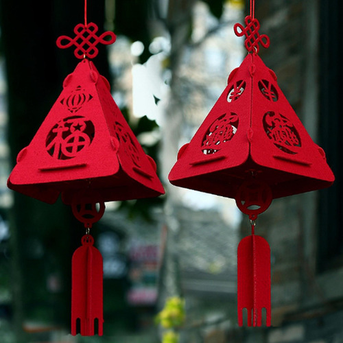 2 Linterna China Lucky 3d Linterna Decorativa Para El Hogar