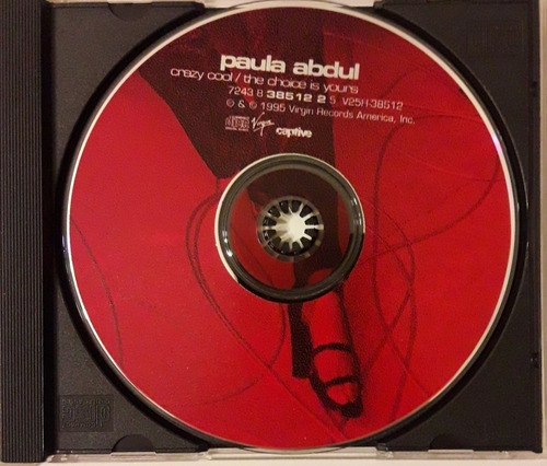 Paula Abdul - Cd Maxi Crazy Cool (sin Carátulas) 