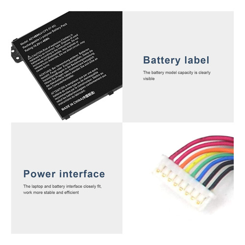 Ac14b8k Batería Para Portátil Acer Aspire R3-131t R5-471t Batería.