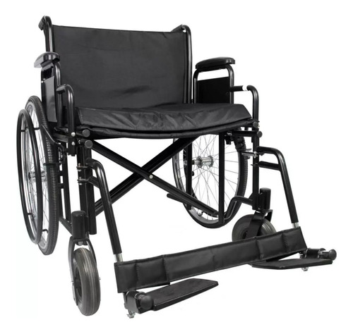 Cadeira De Rodas Dobrável 180kg Obeso Modelo D500 Dellamed