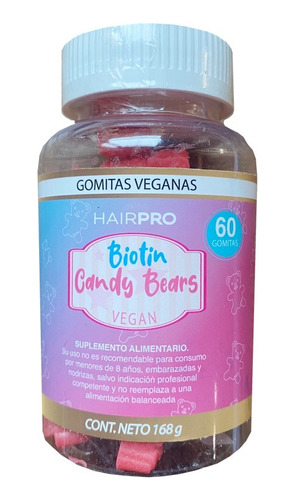 Biotina + Vitaminas A Y E  60 Gummies , Veganas . Agronewen