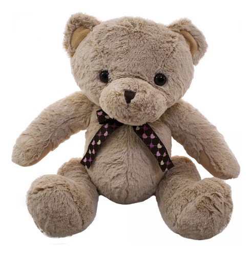 Urso Marrom Com Laço 40cm - Pelúcia