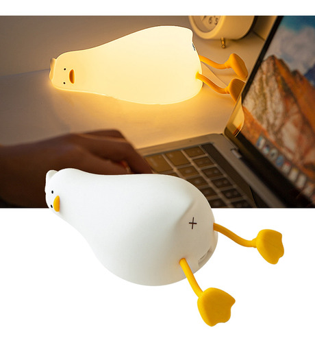 Sensor Táctil Lámpara Led Luz Nocturna Usb Flip Duck Clap Li
