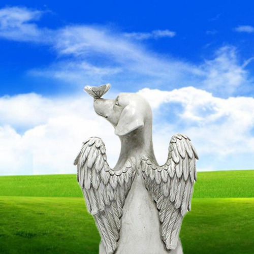 Perro Estatua Lápida Marcador Tribute Figurita Escultura