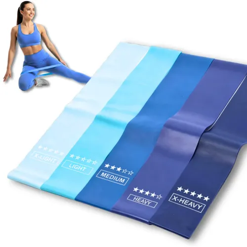 Kit 5 Faixa Elástica Super Mini Band Extensor Elástico Para Trein...