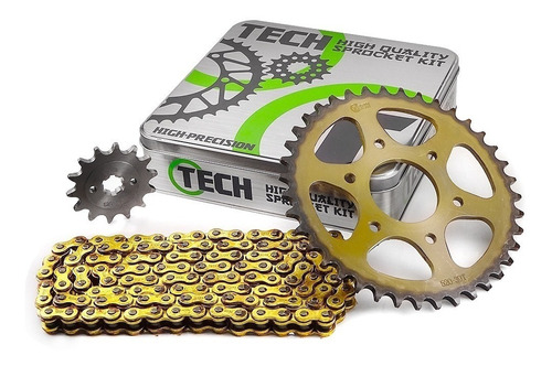 Kit Transmision Tech Reforzada Bajaj Rouser 220 Full Tua