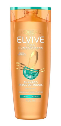 Shampoo Elvive L´oréal  Óleo Extraordinario  Rizos X 400 Ml